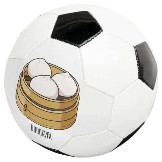 Afbeelding dim sum cartoon voetbal (Drie kwart)