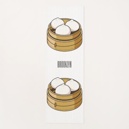 Afbeelding dim sum cartoon yogamat (Voorkant)
