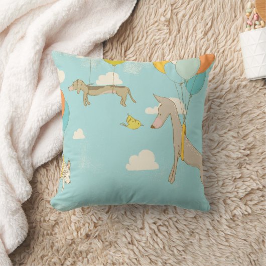 Afbeelding: Dogs Bedroom Decor voor kinderen Kussen (Deken)