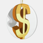 Afbeelding dollar keramisch ornament (Links)