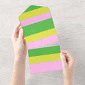 afbeelding drie kleuren kunst all in one uitnodiging (Afscheurbaar)