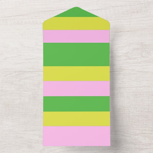 afbeelding drie kleuren kunst all in one uitnodiging (Binnen)