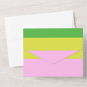 afbeelding drie kleuren kunst all in one uitnodiging (Achterkant)