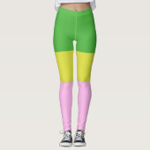 afbeelding drie kleuren kunst leggings (Voorkant)