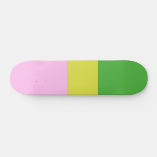 afbeelding drie kleuren kunst persoonlijk skateboard (Horizontaal)
