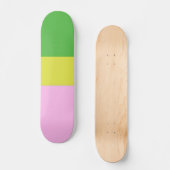 afbeelding drie kleuren kunst persoonlijk skateboard (Voorkant)