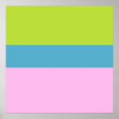 afbeelding drie kleuren kunst poster (Voorkant)