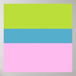 afbeelding drie kleuren kunst poster
