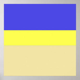 afbeelding drie kleuren poster