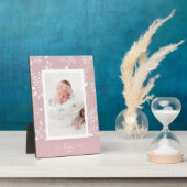 Afbeelding Easel Roze Frameless Photo Holder Fotoplaat (Zijkant)