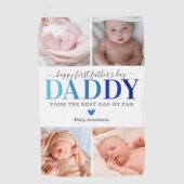 Afbeelding eerste Vaderdag Golfhanddoek (Voorkant)