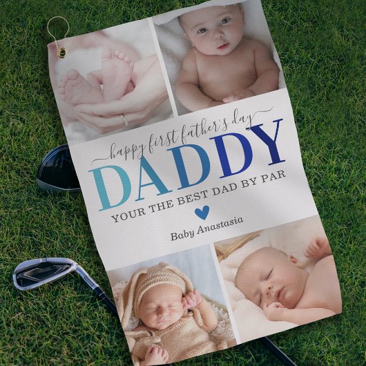 Afbeelding eerste Vaderdag Golfhanddoek