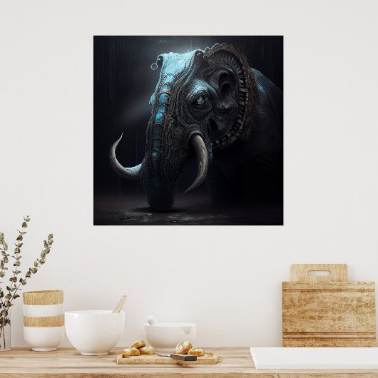 Afbeelding Elephan Poster (Keuken)