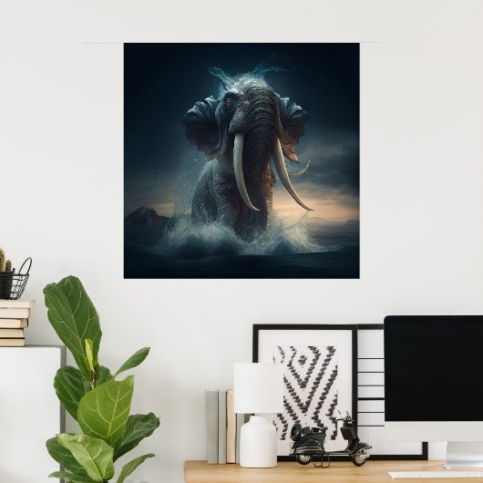 Afbeelding Elephan Poster (Thuiskantoor)