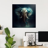 Afbeelding Elephan Poster (Thuiskantoor)
