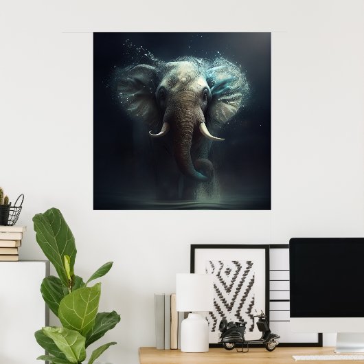 Afbeelding Elephan Poster (Thuiskantoor)