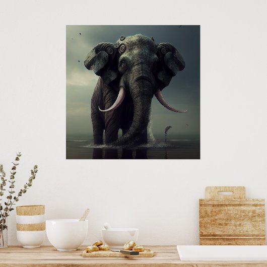 Afbeelding Elephan Poster (Keuken)