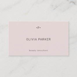 Afbeelding en minimumaantal monogram | Blush Visitekaartje