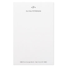 Afbeelding en minimumaantal monogram | Zwart-wit