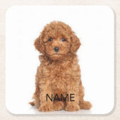 Afbeelding en naamtekst van aangepast afbeelding kartonnen onderzetters (Voorkant)