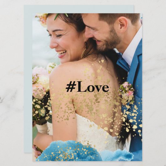 Afbeelding en tekstkaart personaliseren  kaart (Voorkant / Achterkant)