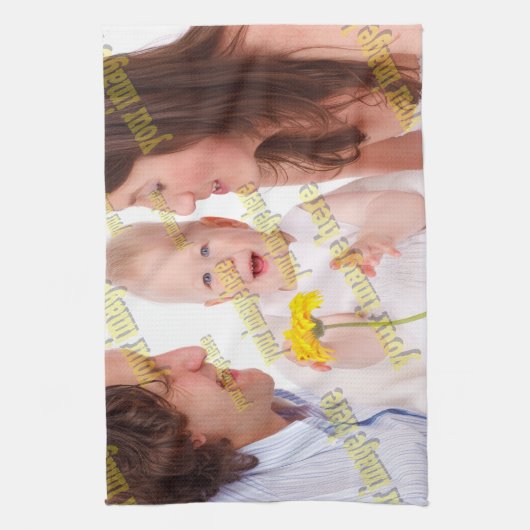 Afbeelding Familiefoto ✨ Mooie Custom Theedoek (Verticaal)