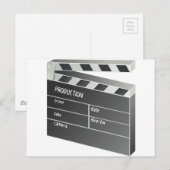 Afbeelding Filmfilm van klapper-board Briefkaart (Voorkant / Achterkant)