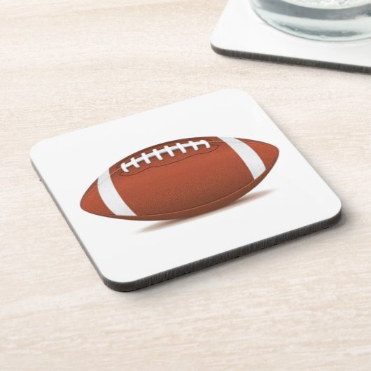 AFBEELDING FOOTBALL OP OBJECTEN BIER ONDERZETTER (Linkerzijde)