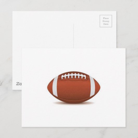 AFBEELDING FOOTBALL OP OBJECTEN BRIEFKAART (Voorkant / Achterkant)