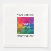 Afbeelding Foto Afbeelding Of Logo Uploaden Tekst  Servet (Voorkant)