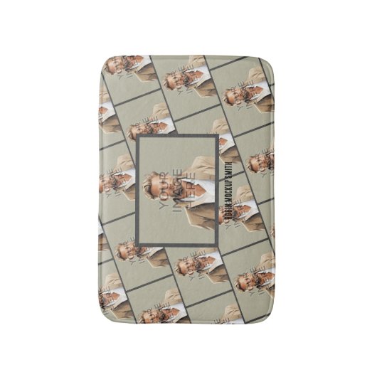 Afbeelding foto gepersonaliseerde aangepaste badma badmat (Voorkant Verticaal)