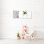 Afbeelding Foto Safari First Birthday Banderole Spandoek (Insitu)