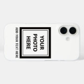 Afbeelding Foto & Tekst Toevoegen – Aanpassen Case-Mate iPhone Case (Achterkant (horizontaal))