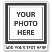 Afbeelding Foto & Tekst Toevoegen – Aanpassen Sticker (Voorkant)