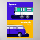 Afbeelding Frankrijk - Australië Poster (Voorkant)