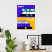 Afbeelding Frankrijk - Australië Poster (Thuiskantoor)