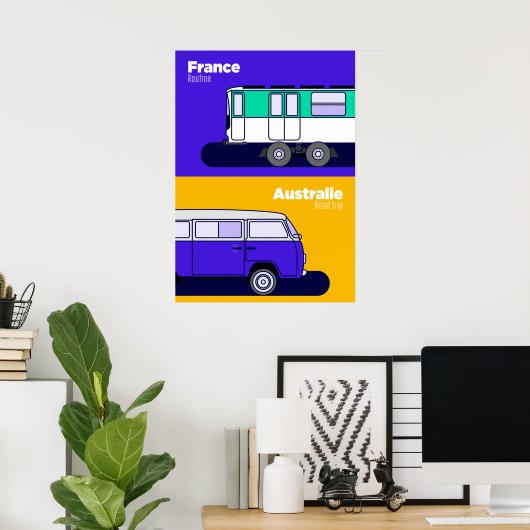 Afbeelding Frankrijk - Australië Poster (Thuiskantoor)