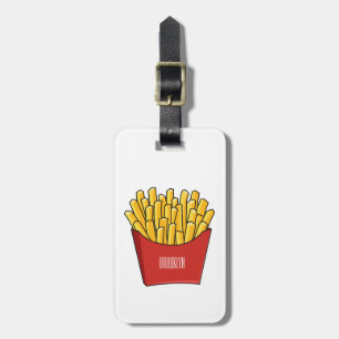 Afbeelding Franse friet cartoon Bagagelabel