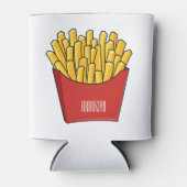 Afbeelding Franse friet cartoon Blikjeskoeler (Voorkant)