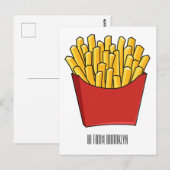 Afbeelding Franse friet cartoon Briefkaart (Voorkant / Achterkant)