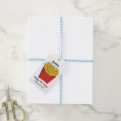 Afbeelding Franse friet cartoon Cadeaulabel (Met Touw)