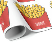 Afbeelding Franse friet cartoon Cadeaupapier (Rol Hoek)