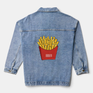 Afbeelding Franse friet cartoon Denim Jacket