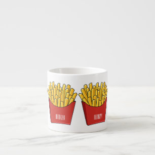 Afbeelding Franse friet cartoon Espresso Kop