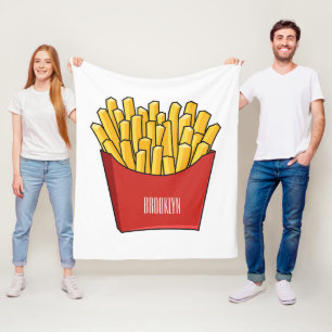 Afbeelding Franse friet cartoon Fleece Deken