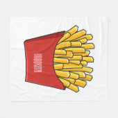 Afbeelding Franse friet cartoon Fleece Deken (Voorkant (Horizontaal))