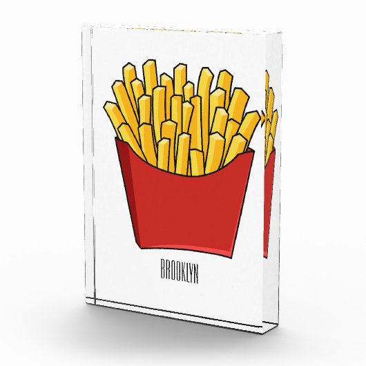 Afbeelding Franse friet cartoon Fotoblokken (Rechts)
