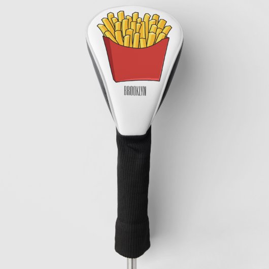 Afbeelding Franse friet cartoon Golfheadcover (Voorkant)