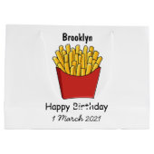 Afbeelding Franse friet cartoon Groot Cadeauzakje (Achterkant)