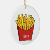 Afbeelding Franse friet cartoon Keramisch Ornament (Rechts)